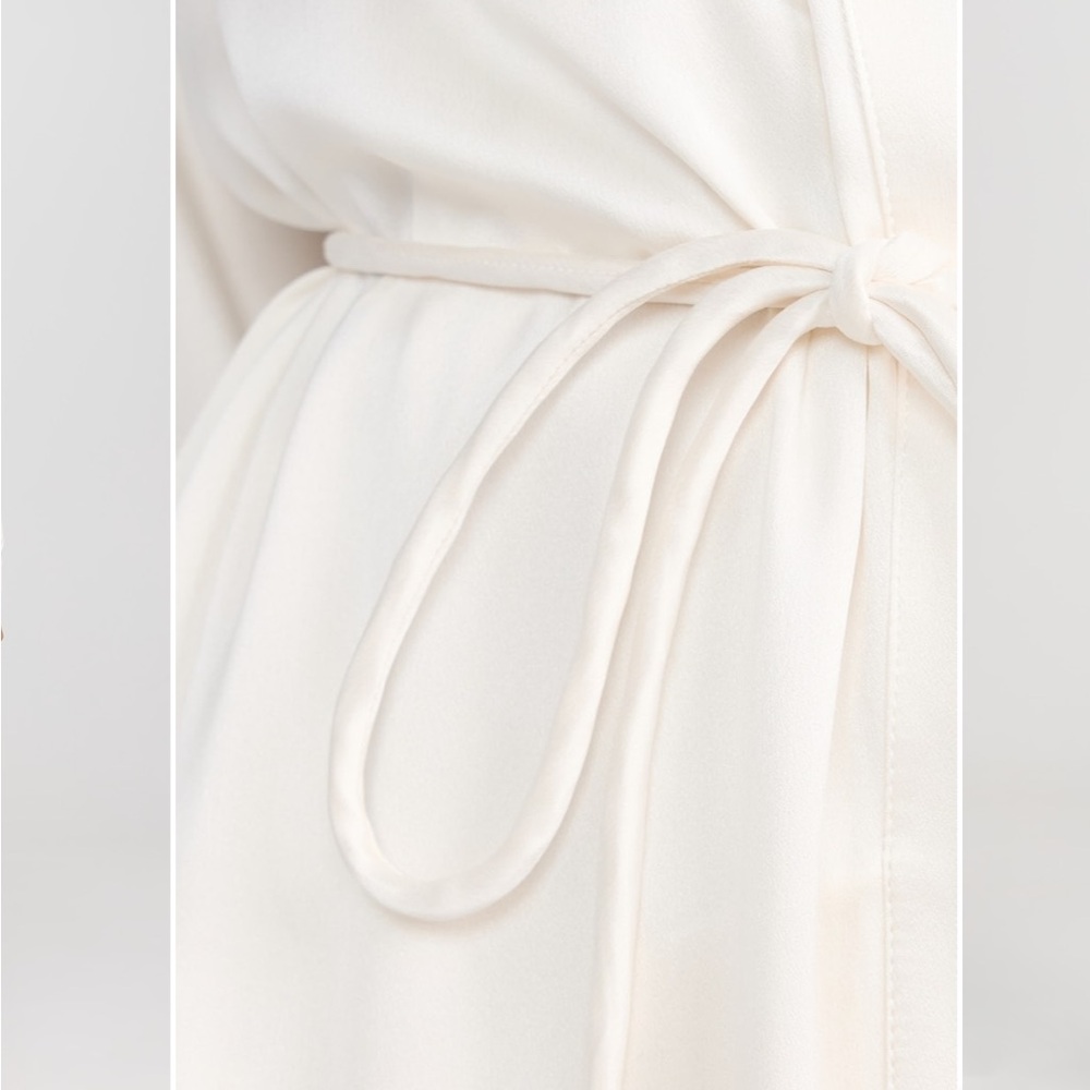 LUNYA BNWT Washable Silk Long Robe in Tranquil White Size XS/S - Picture 5 of 6